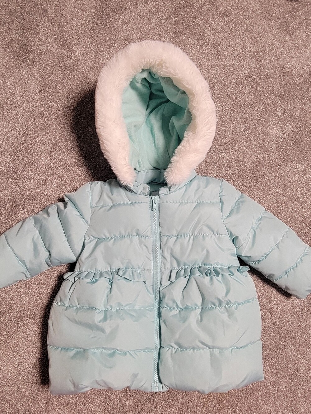 Infant Gymboree Mint Green Puffer Coat